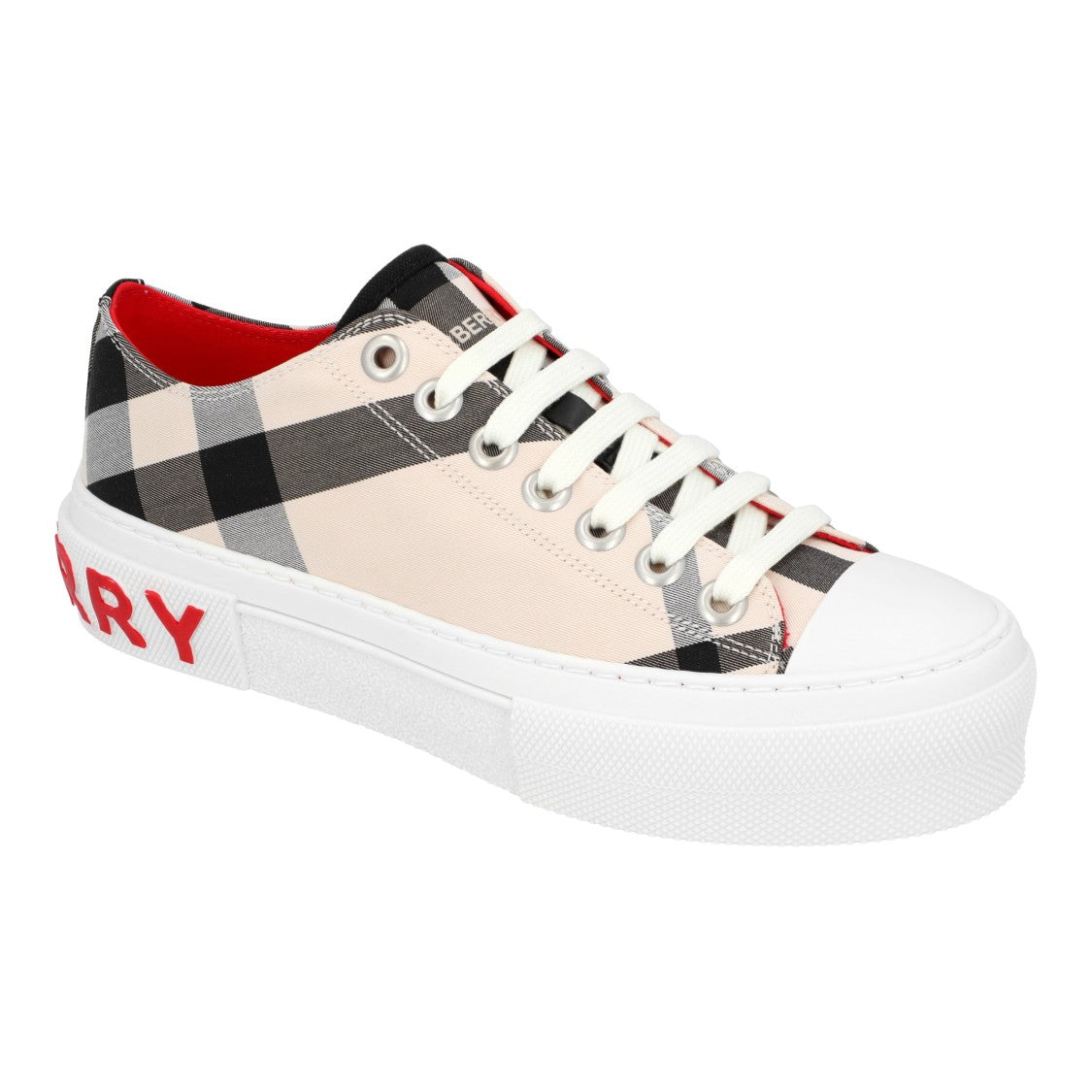 Burberry Gabardine Buttermilk Sneaker White