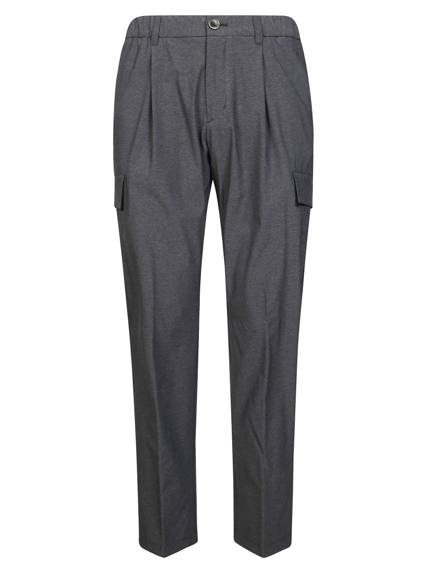 Herno Straight-Leg Trousers With Flap Pockets And Tailored Details