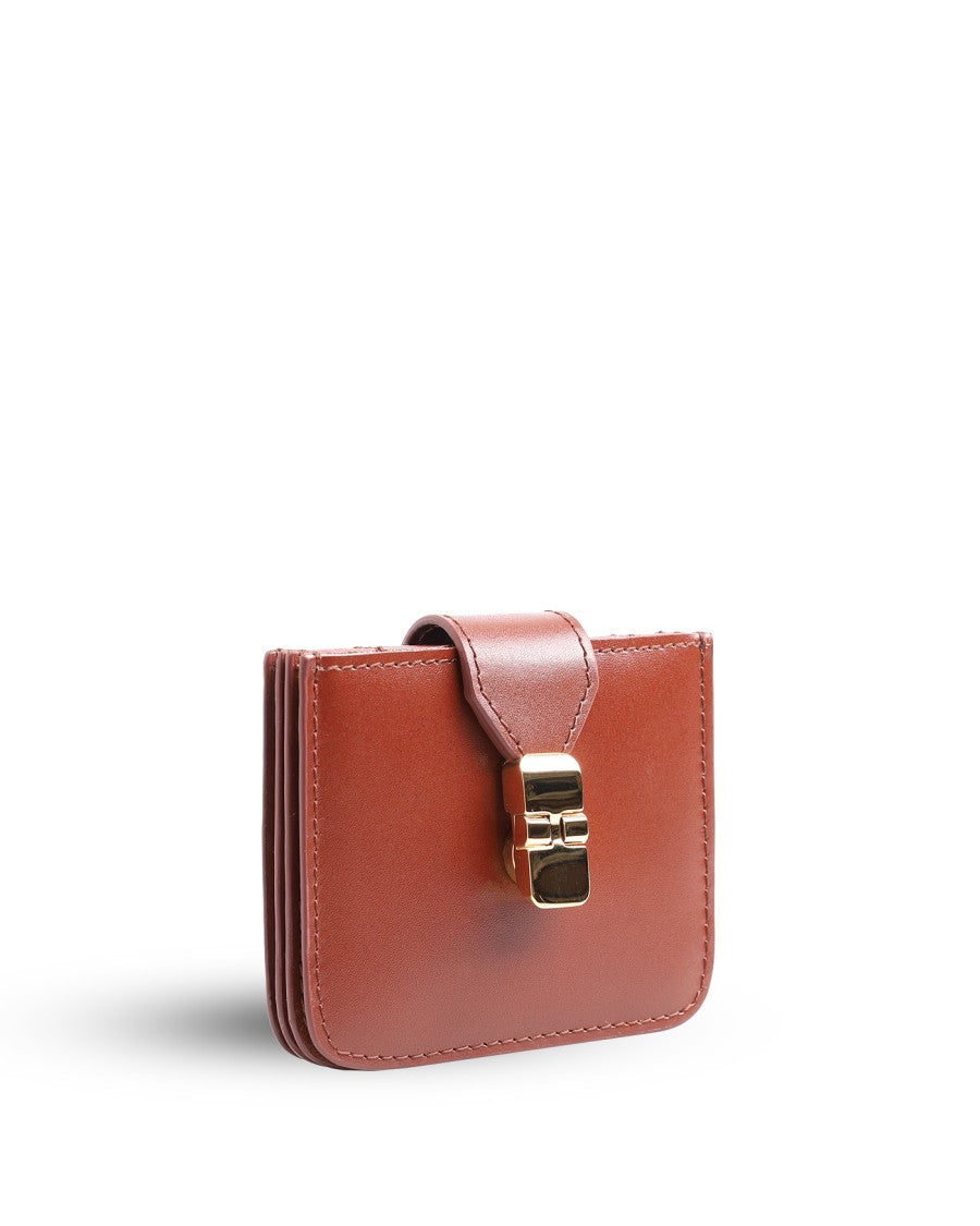 A.P.C. Accordeon Cardholder In Brown