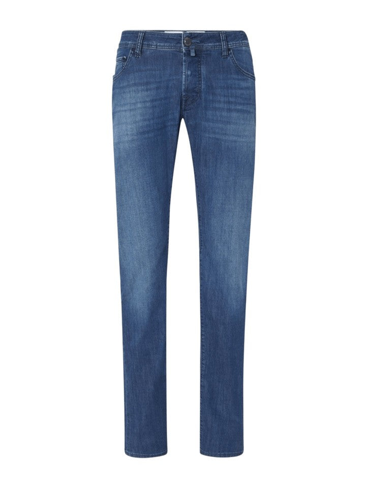 Jacob Cohen Super Slim Fit Dark Blue Jeans With Paisley-Print Bandana