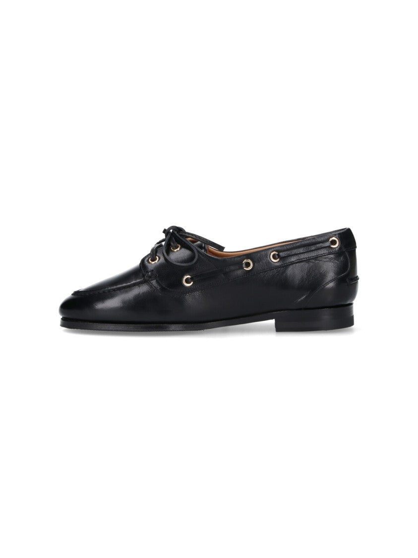 Bally Round Toe Slip-On Moccasins With Tonal Logo Detail