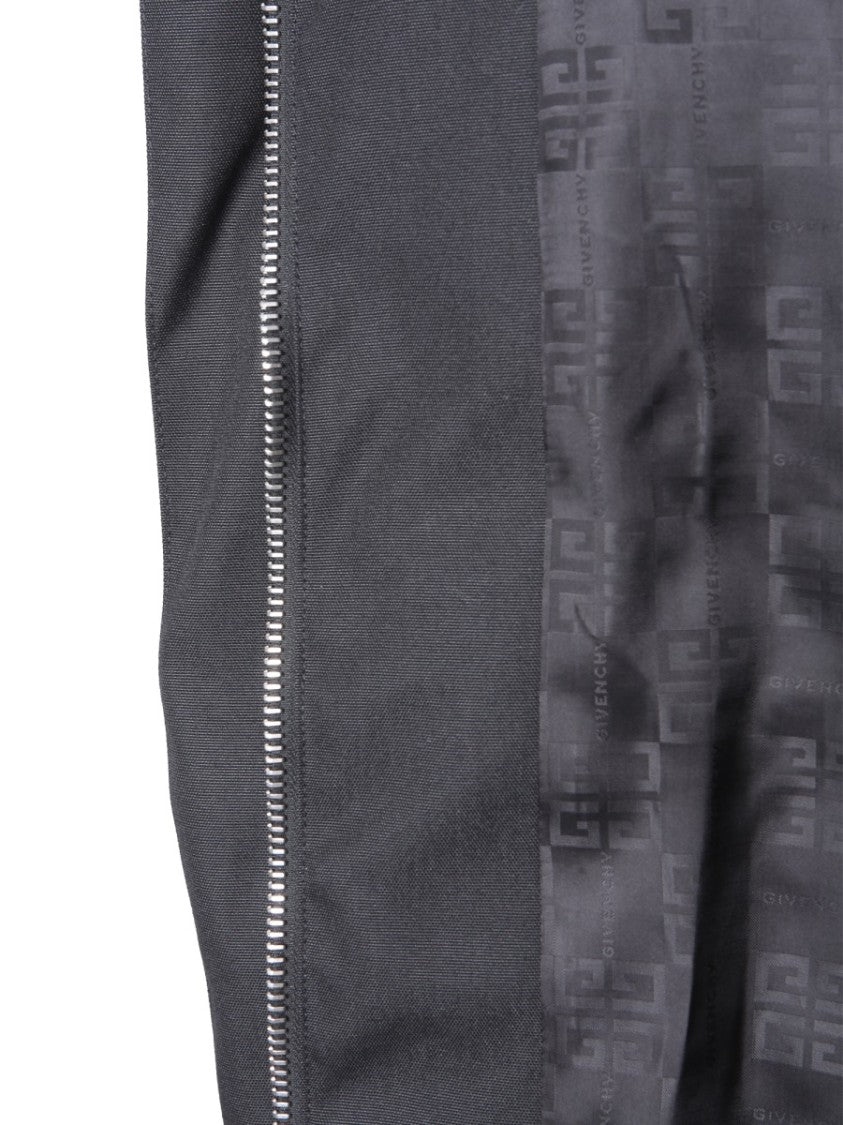 Givenchy Boxy Wind Jacket With High Collar