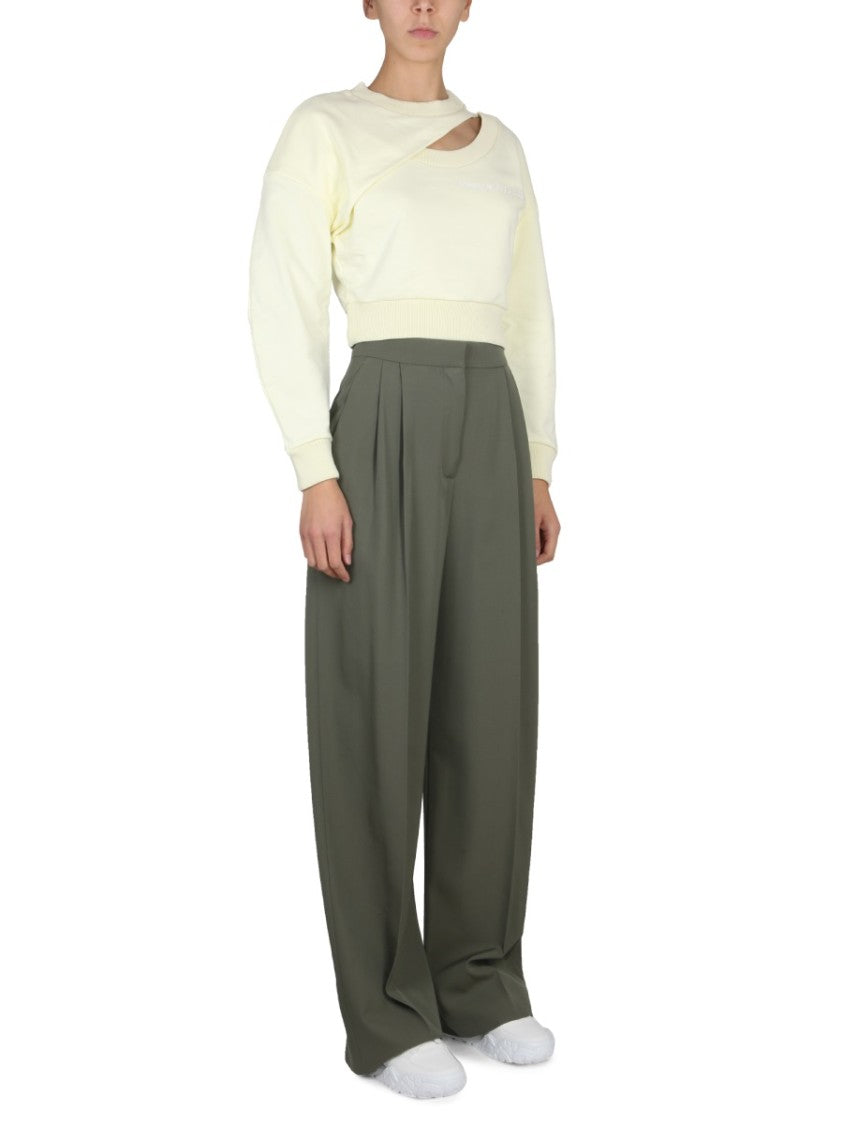 Alexander Mcqueen Cropped Sweatshirt