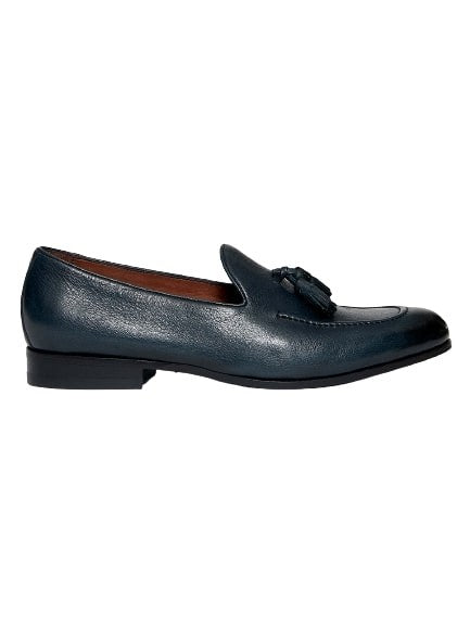 Ortigni Blue Leather Moccasin