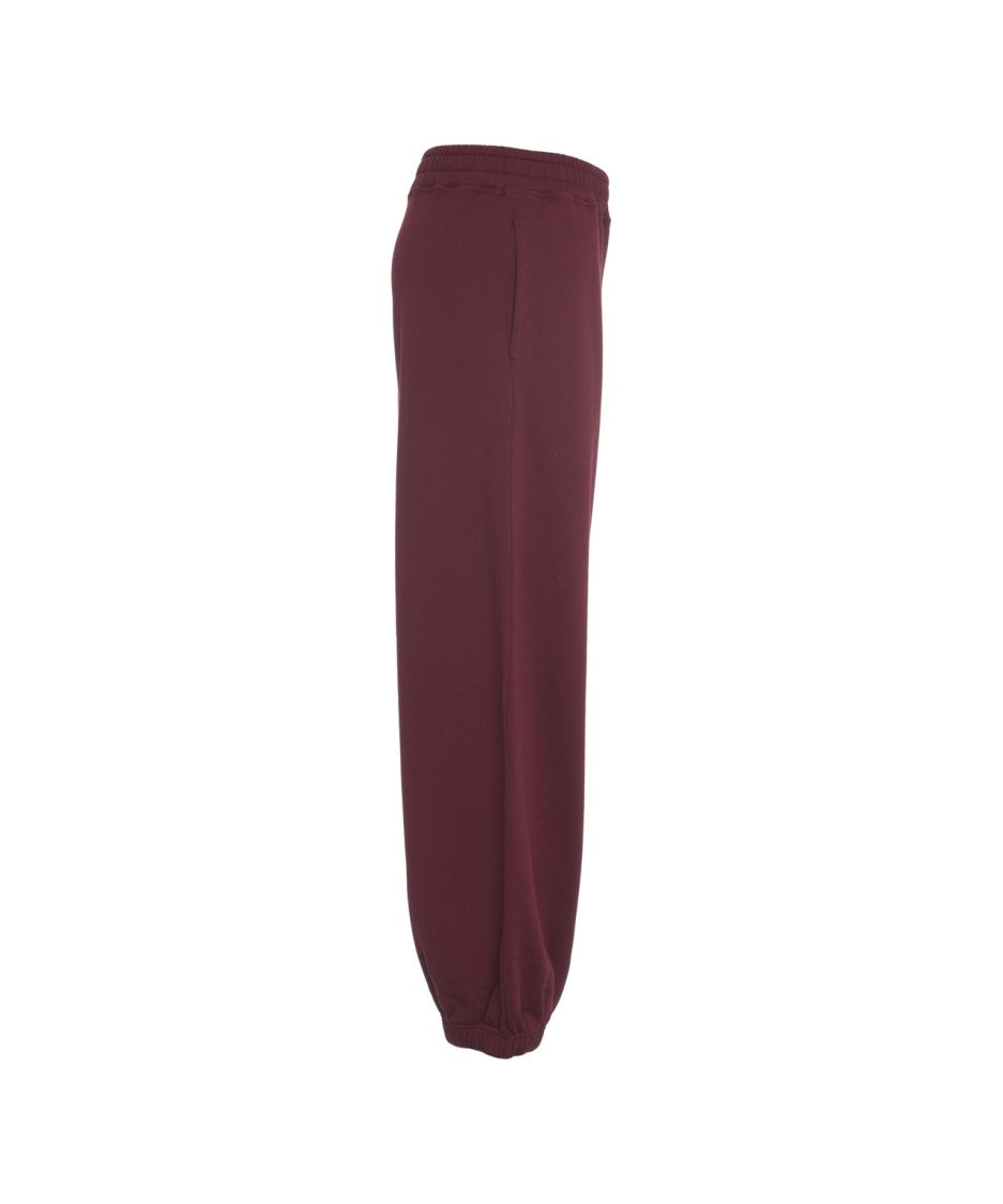 8Pm Relaxed Fit Burgundy 8Pm Jogging Pants With Elastic Waistband