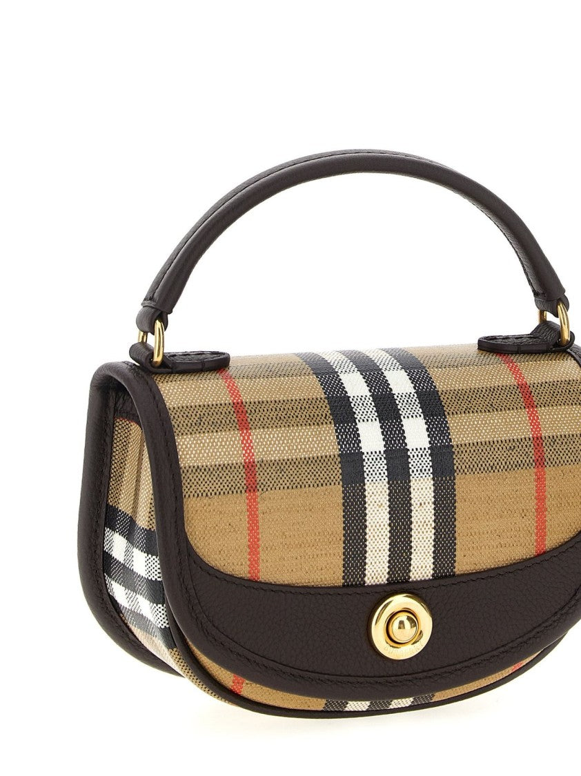Burberry Beige Bag With Structured Silhouette And Clean Lines