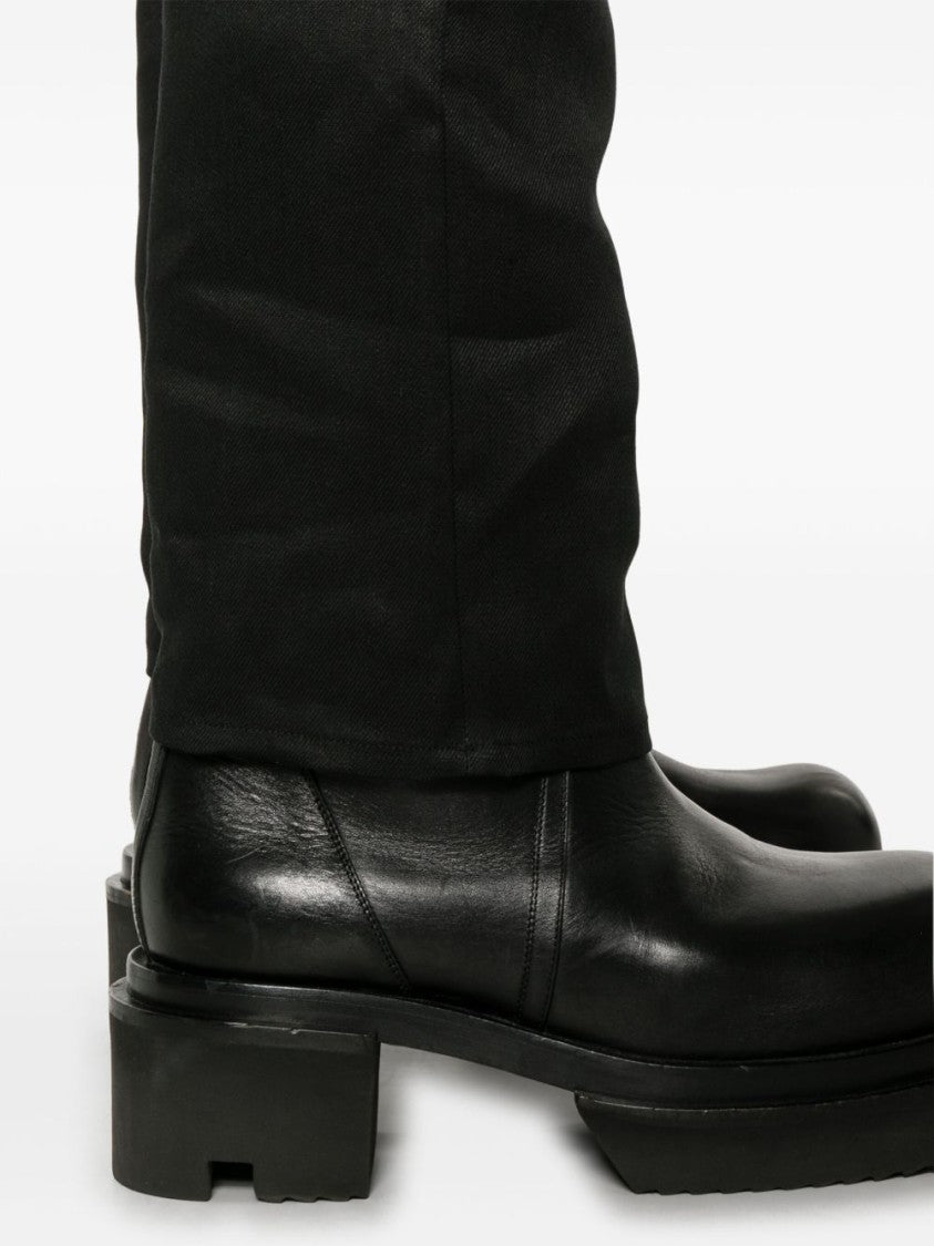 Rick Owens Black Jeans With Concealed Fly
