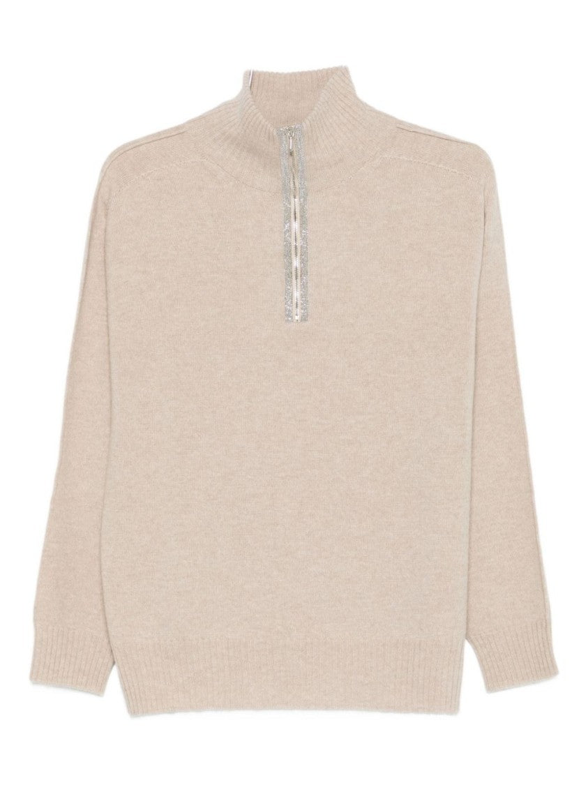 Dexterior Beige Wool And Cashmere Blend Sweater