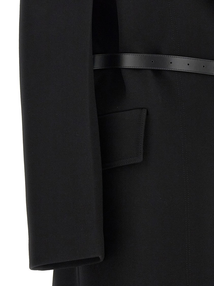 Jil Sander Structured Wool Double-Breasted Coat