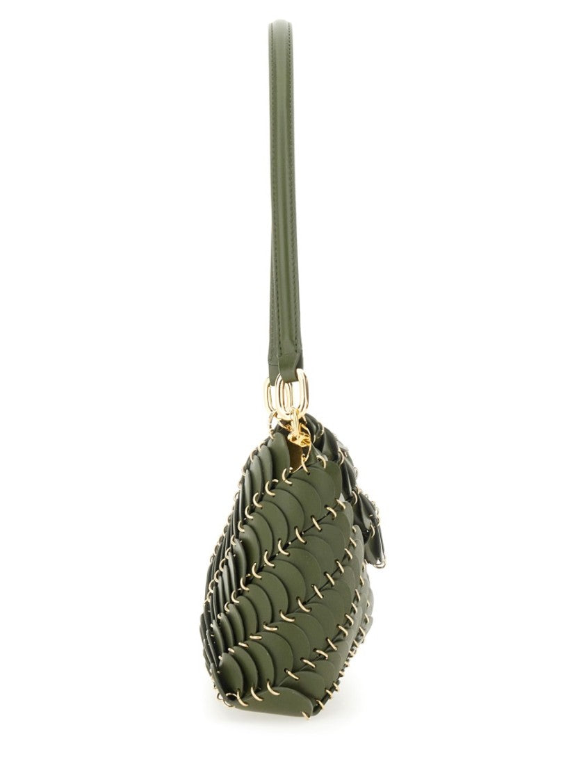 Rabanne Calfskin Shoulder Bag With Overlapping Leather Scales