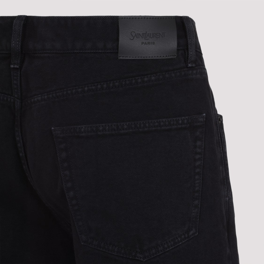 Saint Laurent Straight-Leg Black Jeans