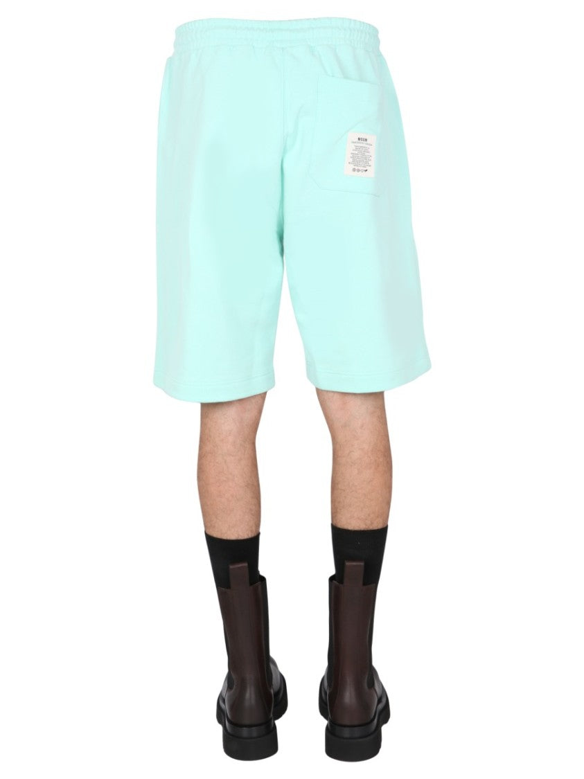 Msgm Fantastic Green Bermuda