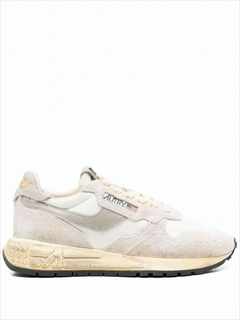 Autry Low-Top Suede And Nylon Sneakers With Cushioned Midsole