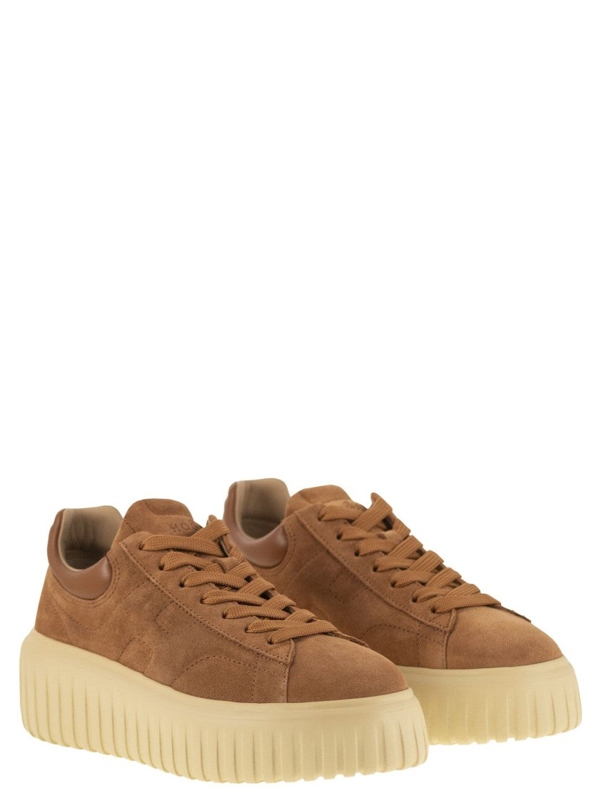 Hogan H-Stripes Suede Trainers