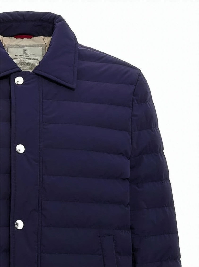 Brunello Cucinelli Quilted Padded Jacket With Classic Collar