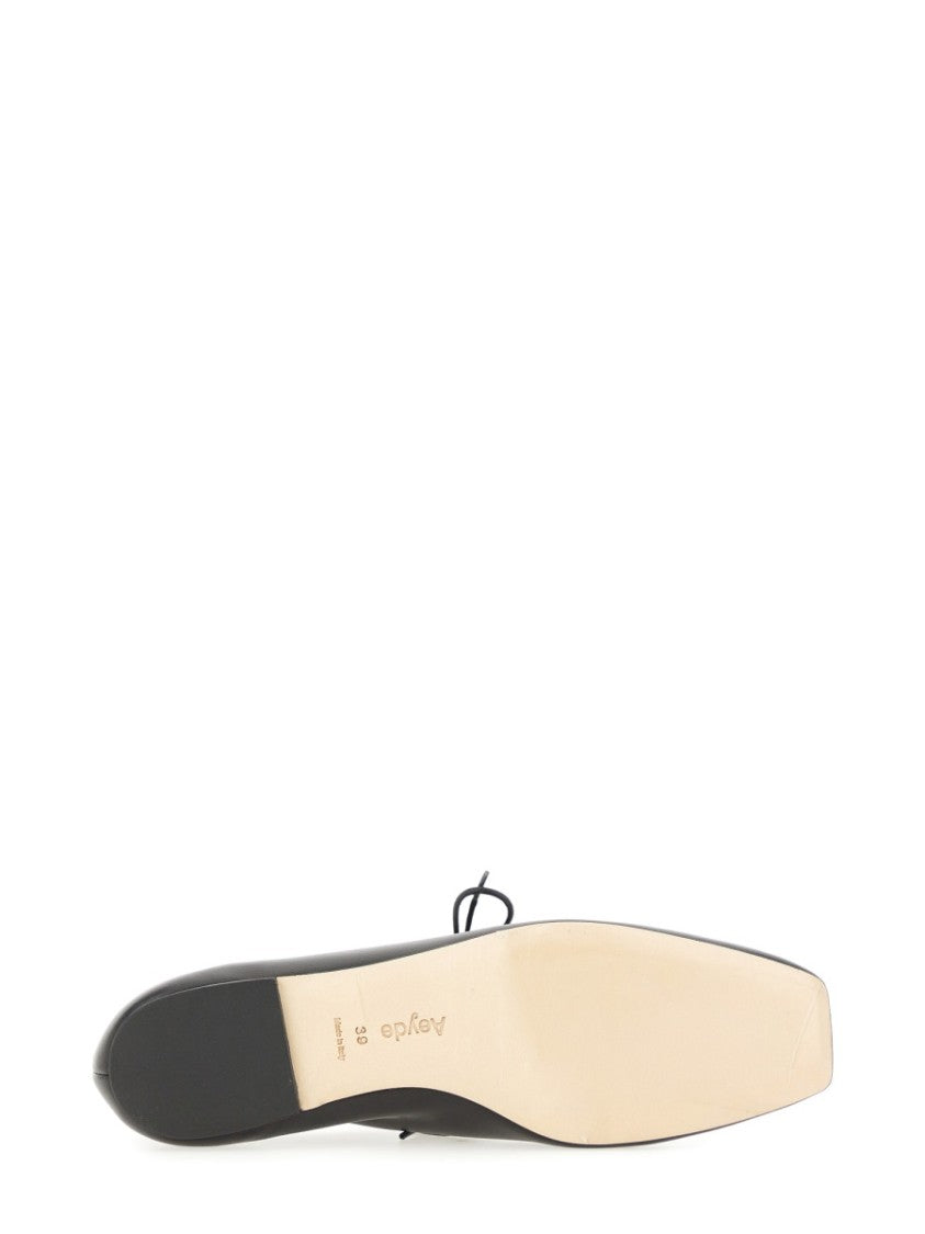 Aeydē "Isla" Black Lace-Up Shoe