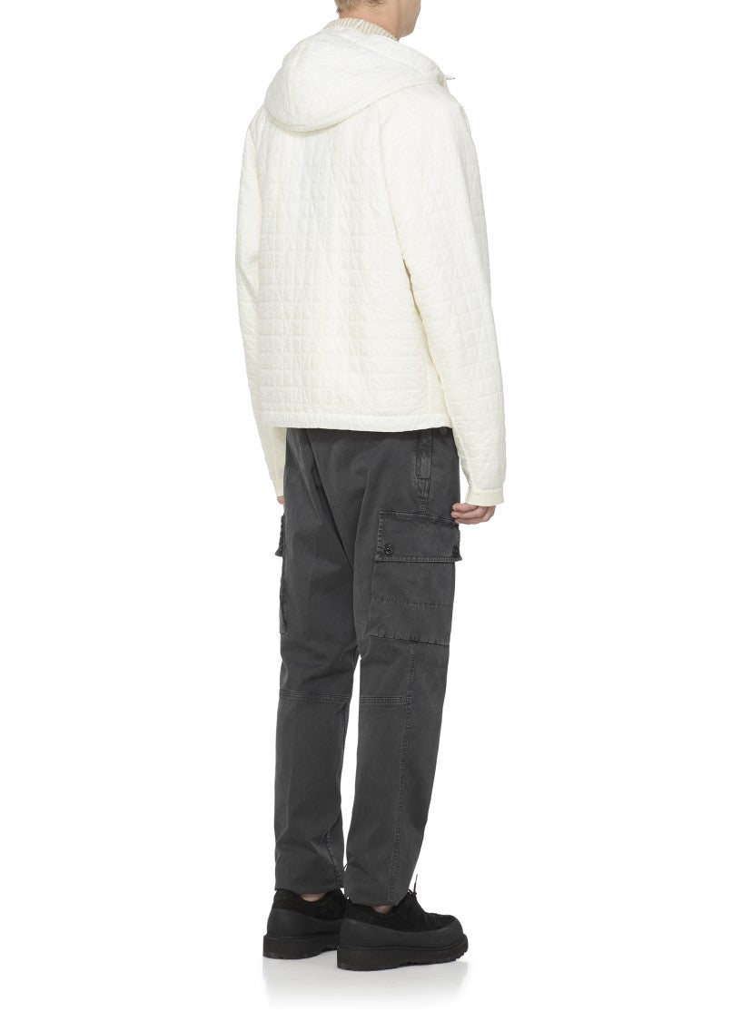 Stone Island Ivory Quilted Jacket