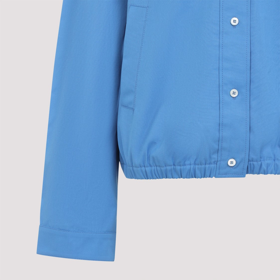 Miu Miu Relaxed-Fit Blue Cotton Jacket