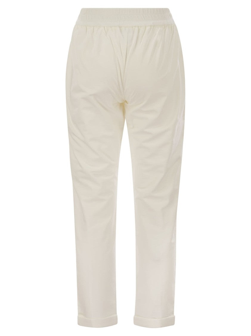 Brunello Cucinelli Track Trousers In Lightweight Stretch Cotton Fleece