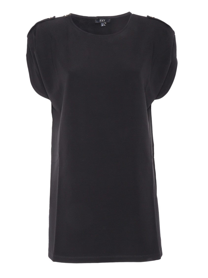 Fay Relaxed Fit Short-Sleeved Blouse