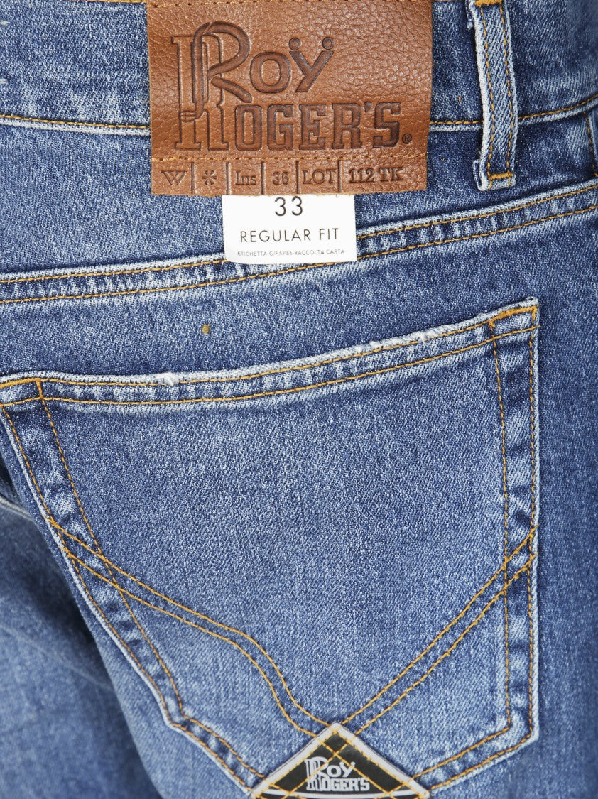 Roy Rogers Medium Blue Straight-Leg Denim Jeans