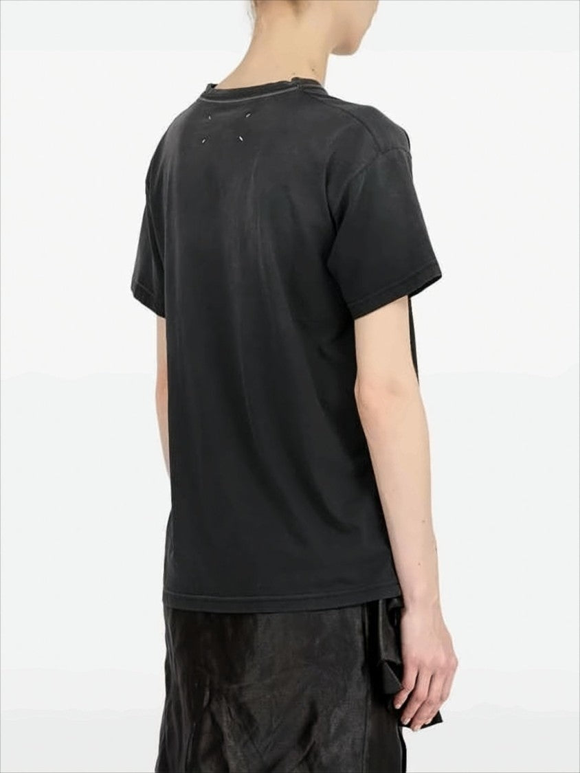 Maison Margiela Relaxed Fit Short-Sleeved T-Shirt With Inverted Logo Print