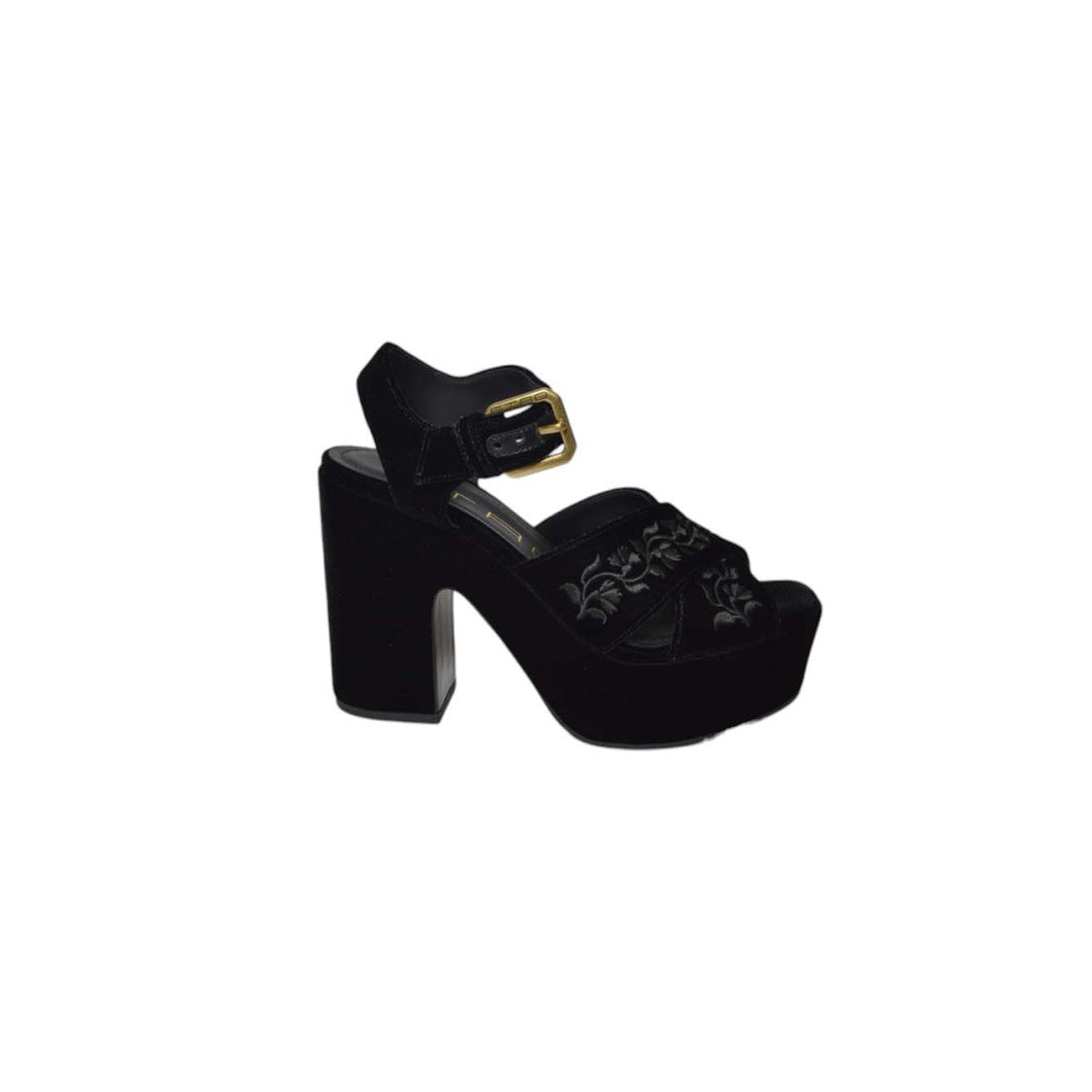 Etro Black Platform Sandals With Heel