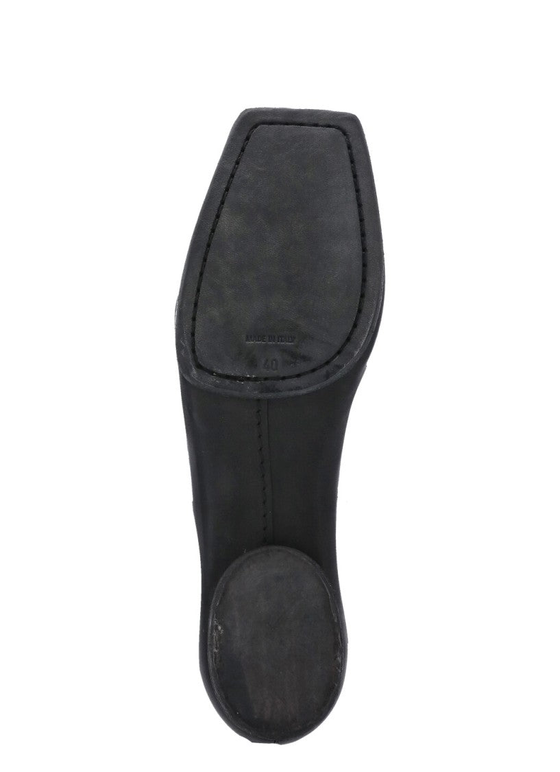 Uma Wang Leather Ballet Shoes