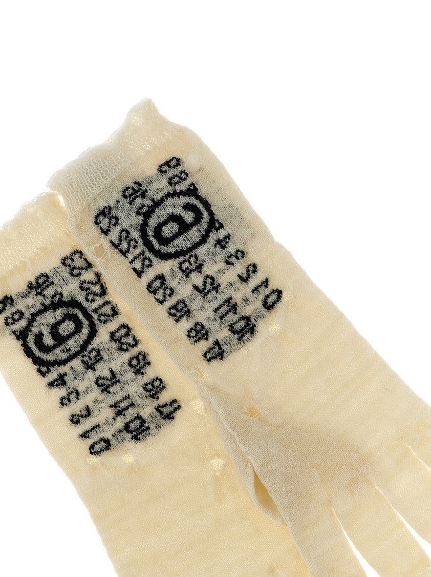 Mm6 By Maison Margiela Numeric Signature Gloves