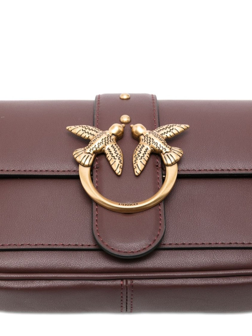 Pinko Shoulder Bag In Smooth Calf Leather