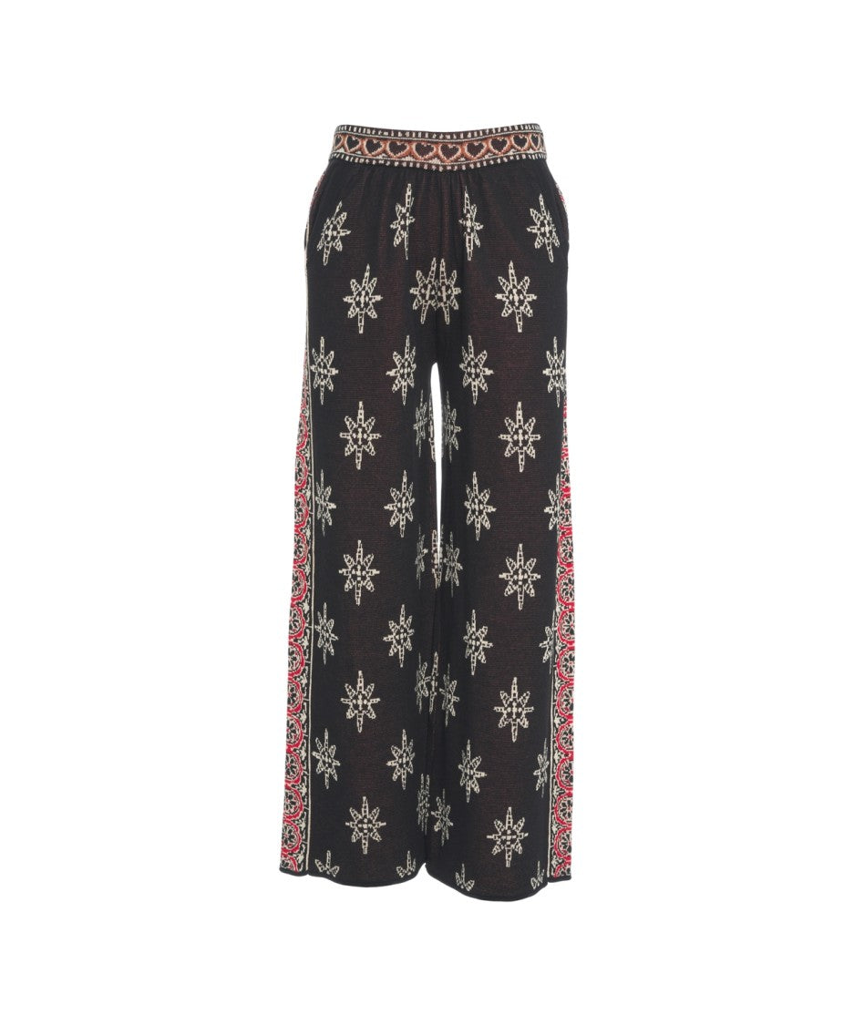 Farm Rio Wide-Leg Palazzo Pants