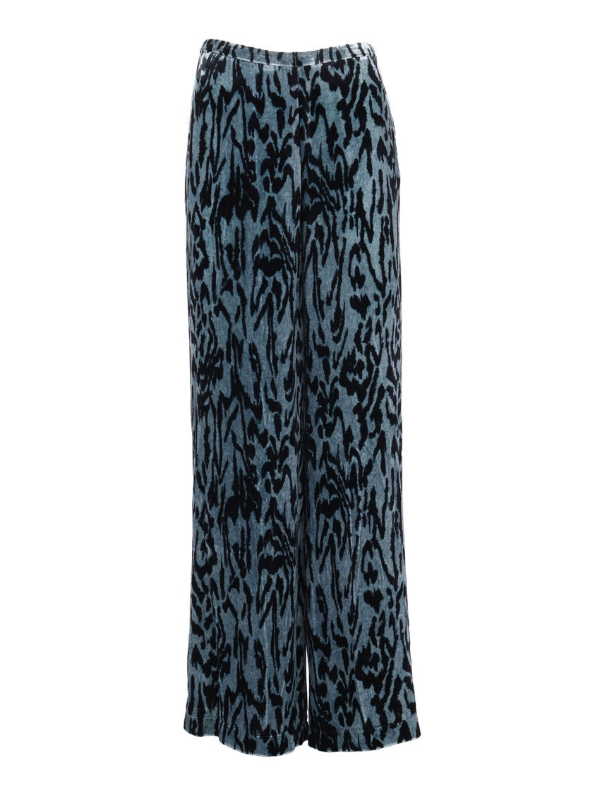 Forte Forte Moiré Print Velvet Trousers