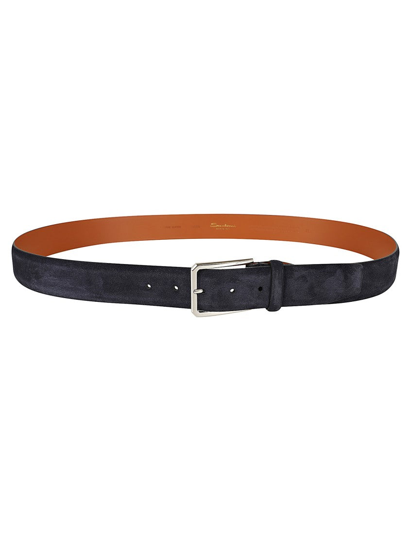 Santoni Adjustable Suede Belt