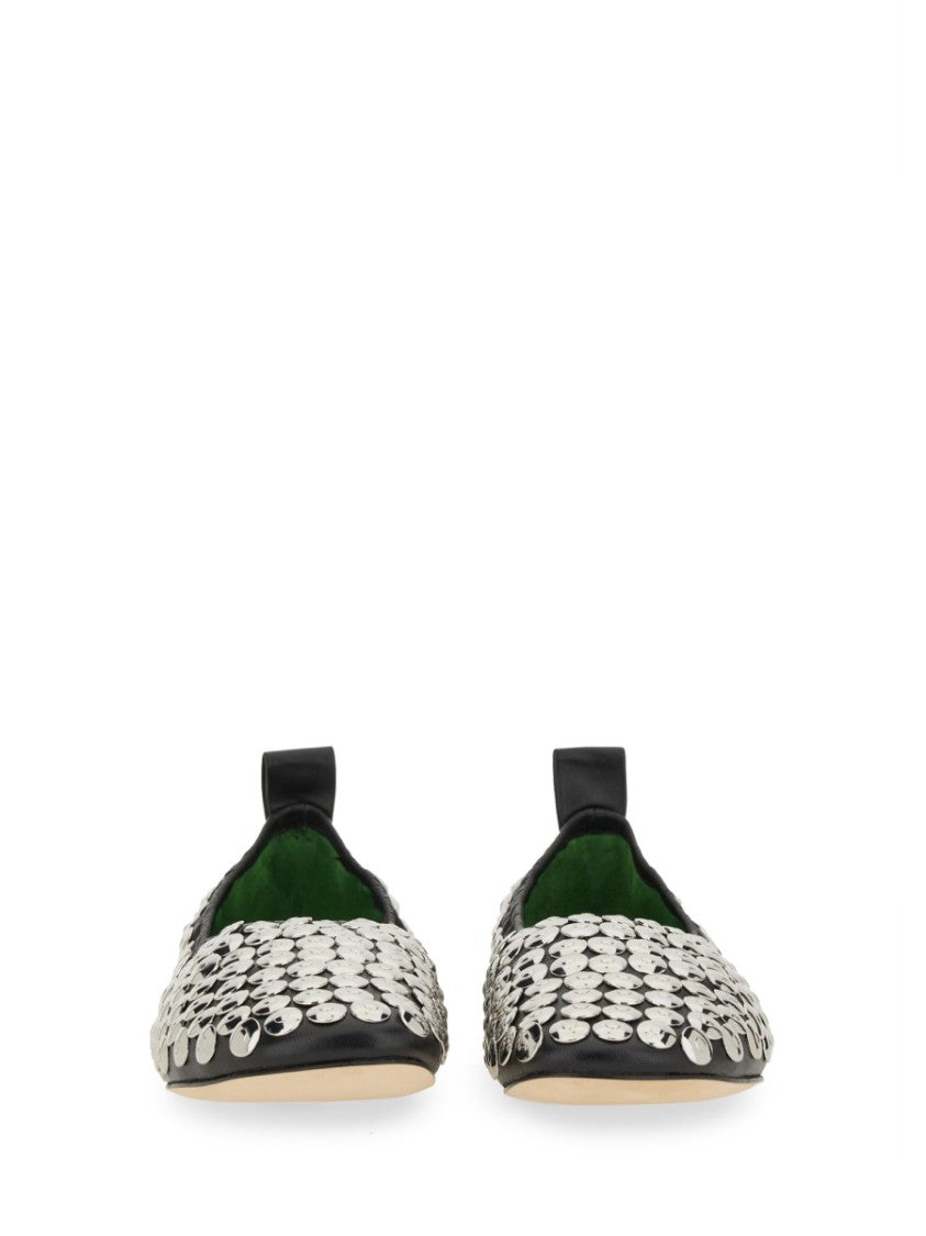 Tory Burch "Silver" Ballerina