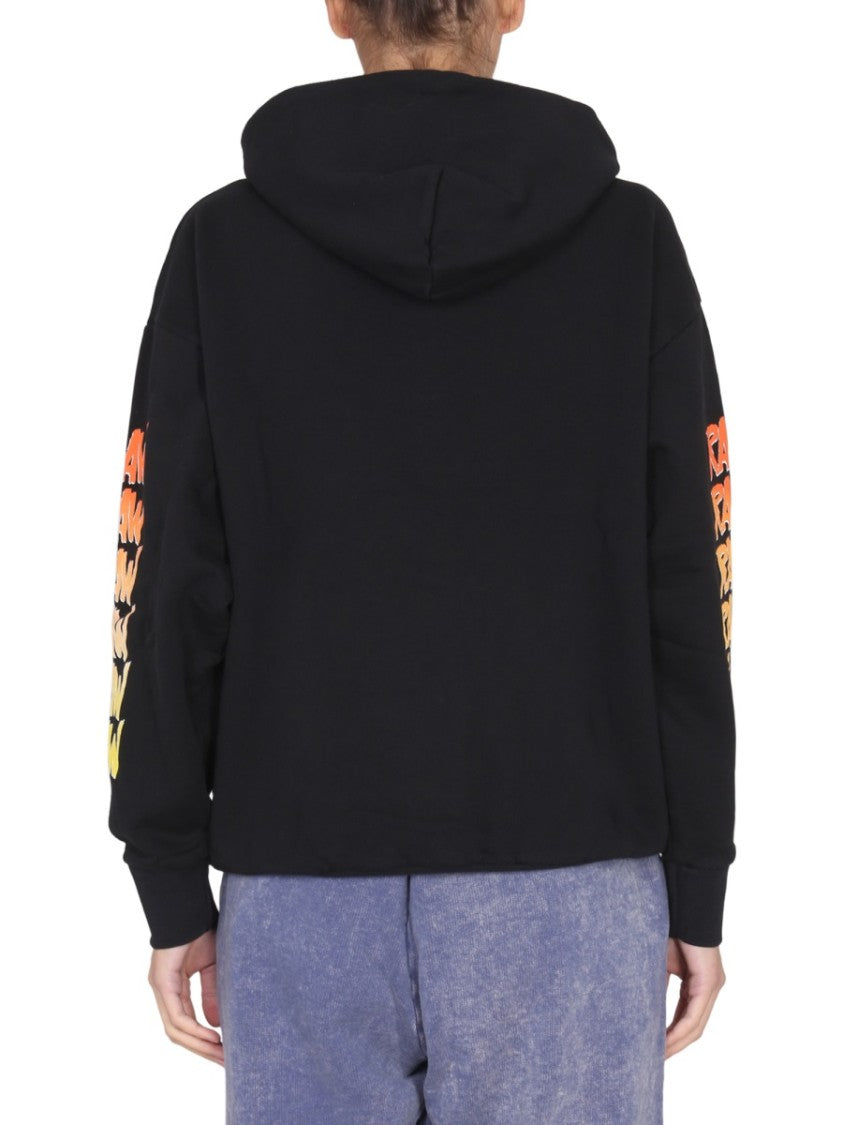 Aries Gradient Logo Print Sweatshirt