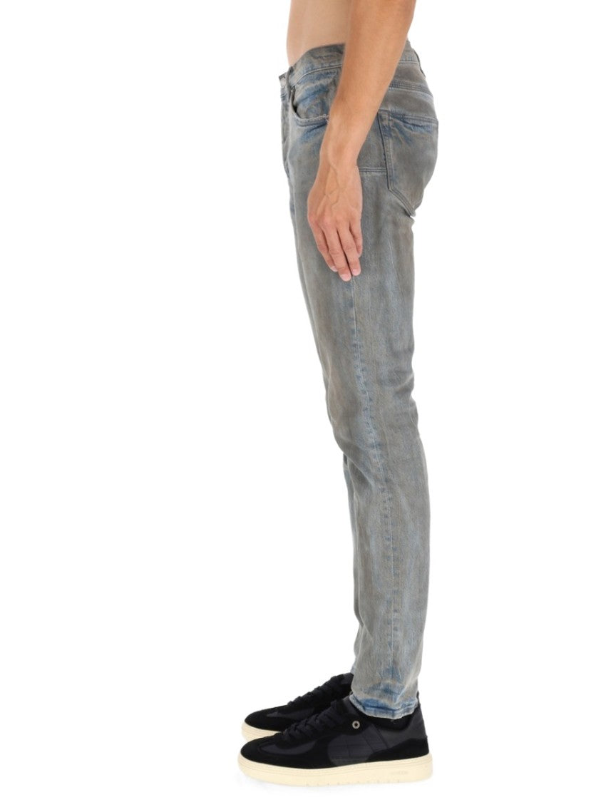 Purple Brand Slim Fit Faded Denim Jeans With Classic Five-Pocket Design