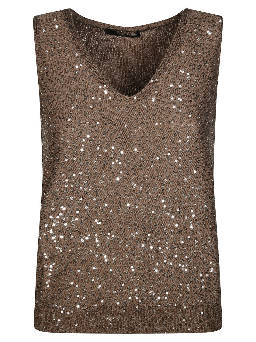 Max Mara Acaici Sequined Top