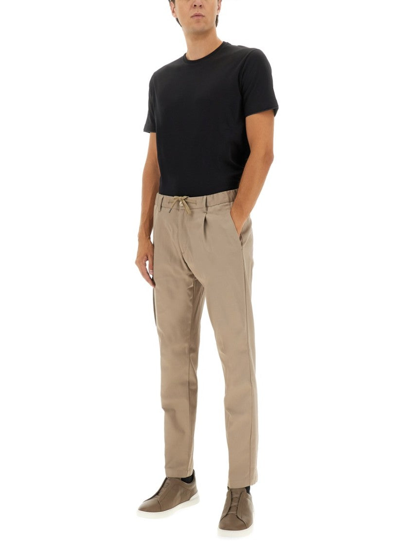 Herno Classic Black Crew Neck T-Shirt In Cotton