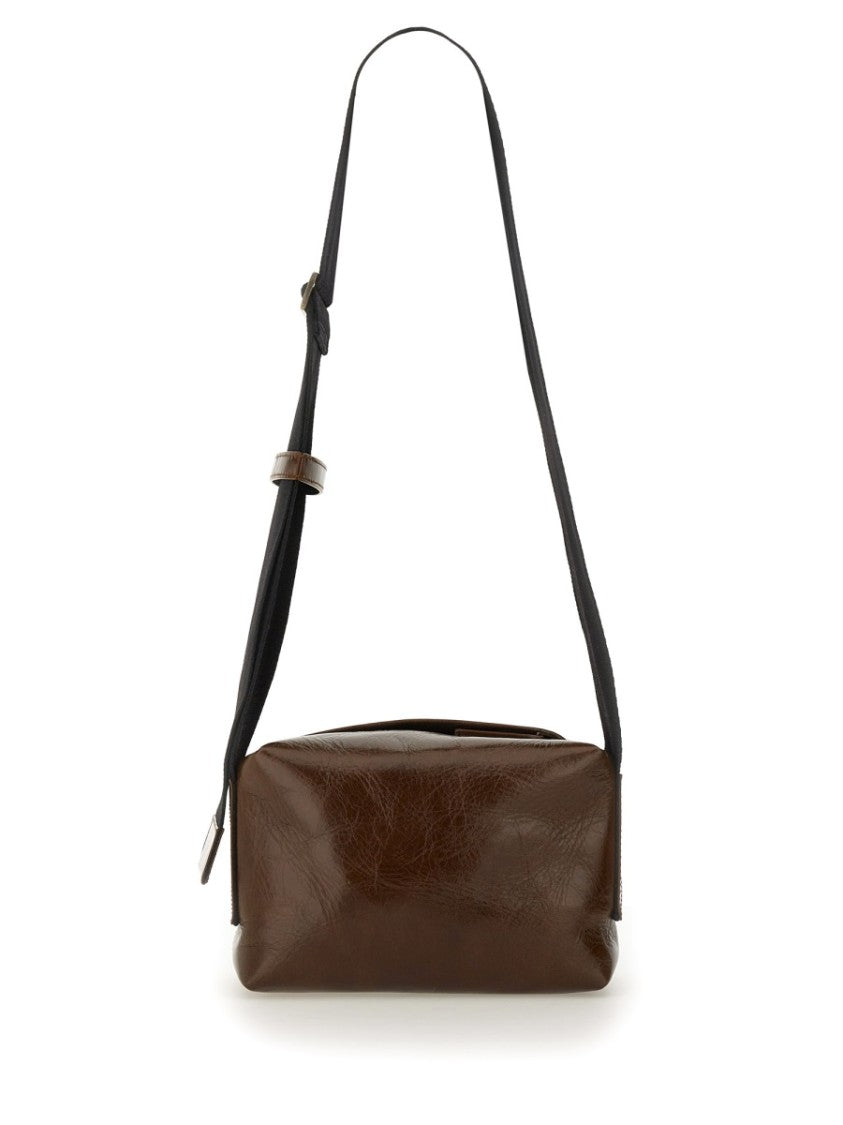 Uma Wang Leather Shoulder Bag