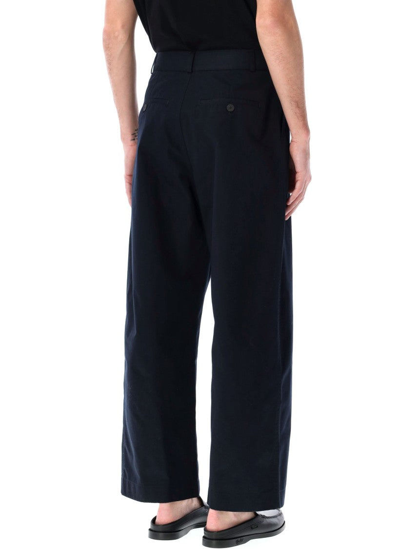 Studio Nicholson Wide-Leg Chino Pants With High Waist