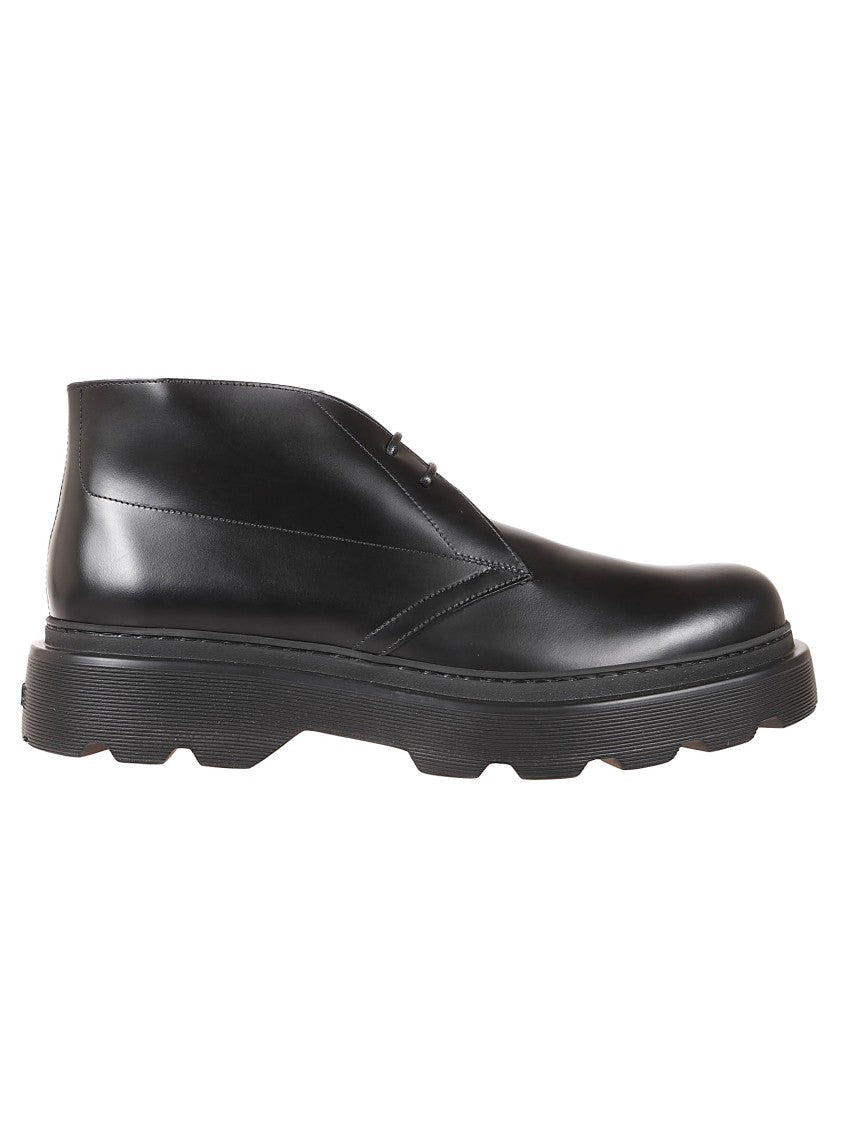 Tod's Leather Shoes With Sole And Lace-Up Closure