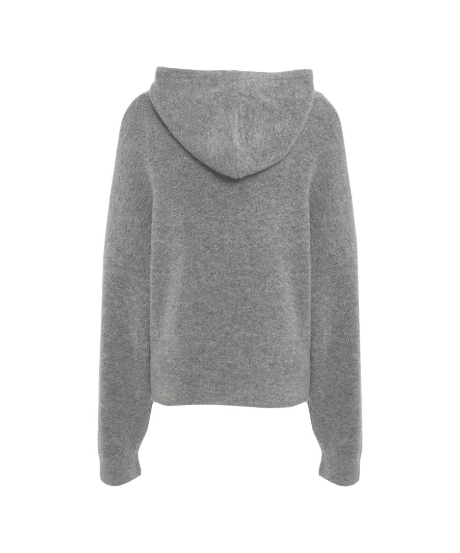 Crush Soft Knit Hoodie With Plush Texture