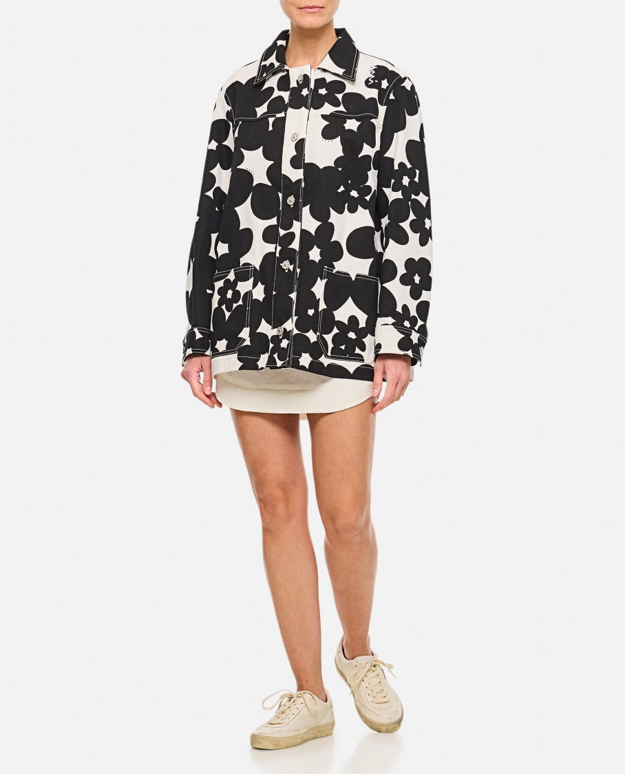 Marni Cotton Gabardine Workwear Jacket