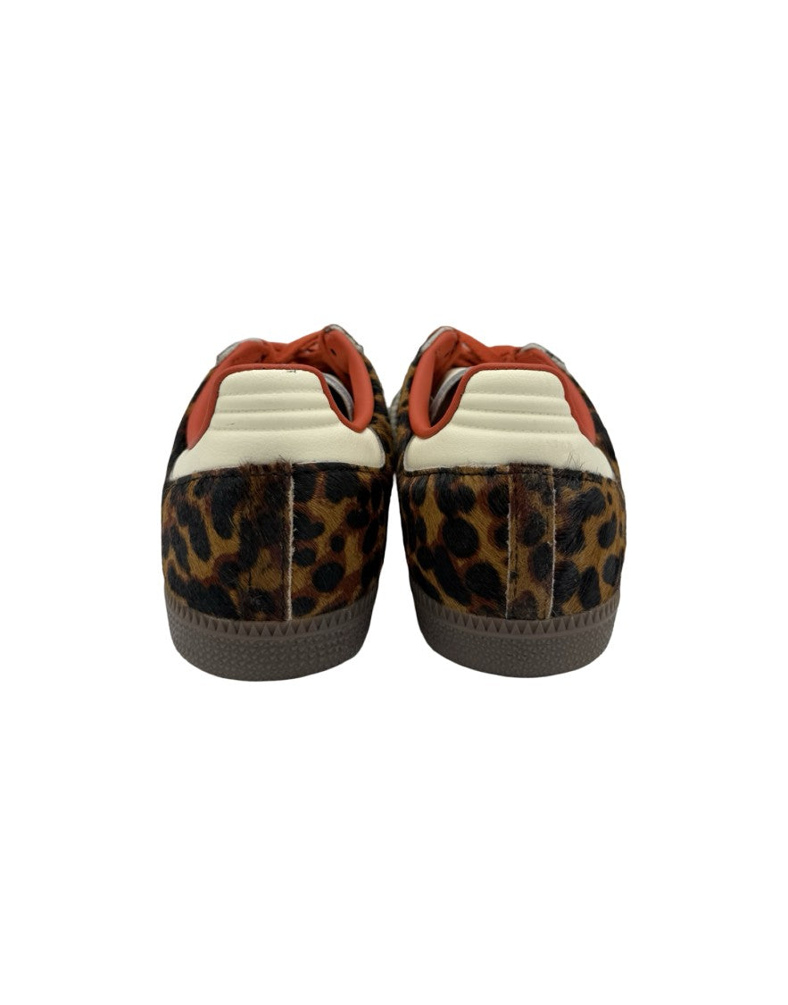 Adidas Originals Samba Leo Leopard Print Low-Top Sneakers