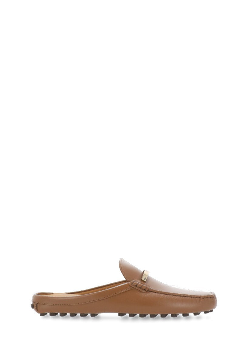 Tod's Brown Leather Sabot