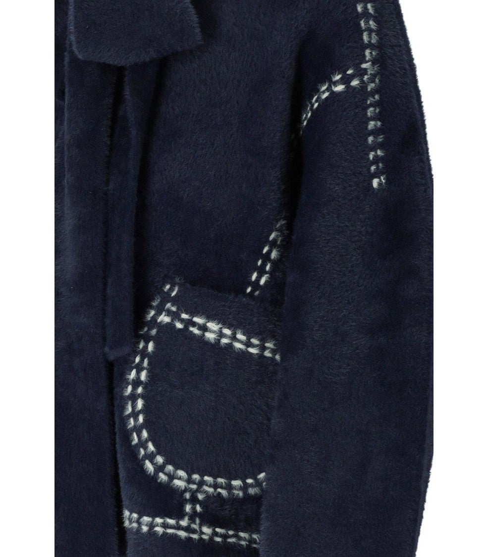 Essentiel Antwerp Ihoops Navy Blue Cardigan