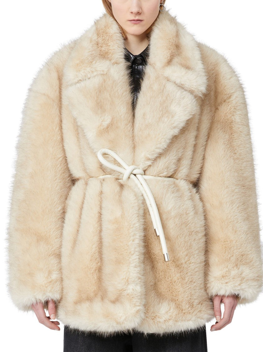 Max Mara Beige Classic Coat With Clean Lines
