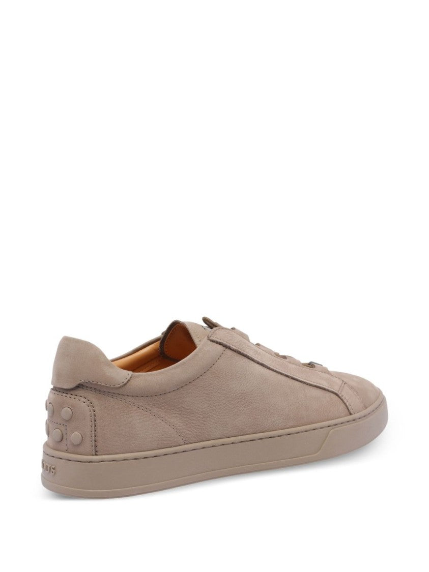 Tod's Nabuk Sneakers With Minimalist Design And Logo Detail