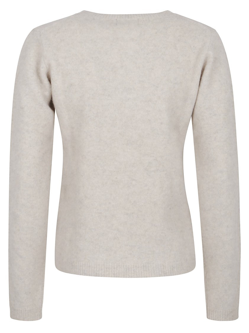 Parosh Crewneck Sweater In Racoon Fur