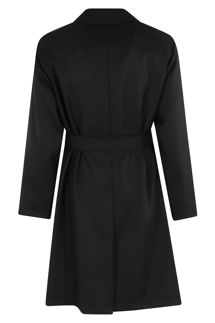 Tagliatore Raglan Shoulder Coat With Matching Belt